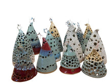 Load image into Gallery viewer, Christmas Tree Luminary - Pamela Taylor Pottery
