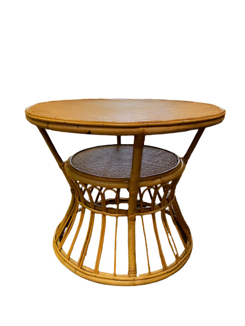 サイドテーブル・ナイトテーブル・ローテーブル Vintage Bamboo Rattan Round Side Table 61x-skR0NNL._UF894,1000_QL80_.jpg