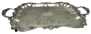 Large Victorian Birmingham Silver Company Serving Tray