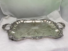 Load image into Gallery viewer, Large Victorian Birmingham Silver Company Serving Tray
