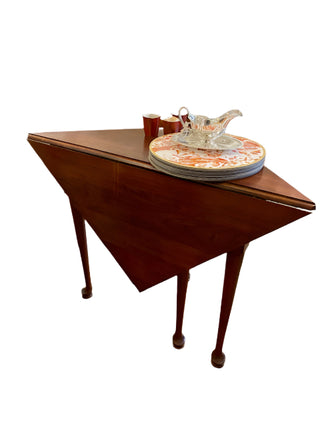 Vintage Corner Cherry Game Table