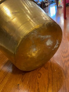 Large Antique Brass and Copper Bucket