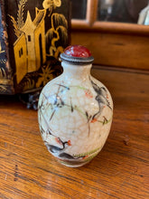 Load image into Gallery viewer, Chinioserie Snuff Bottle with Spoon
