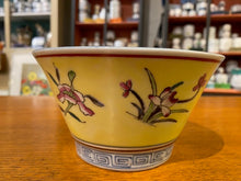 Load image into Gallery viewer, Large Yellow Chinoiserie Rice Bowl
