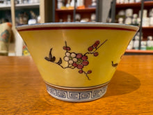 Load image into Gallery viewer, Large Yellow Chinoiserie Rice Bowl
