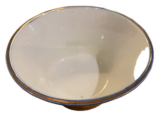 Large Yellow Chinoiserie Rice Bowl