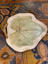 Load image into Gallery viewer, Pottery Pumpkin Leaf Serving Tray
