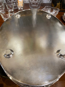 English Silver Plate Galley Tray