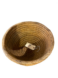 Vintage Round Tapered Seagrass Basket