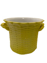 Load image into Gallery viewer, Mottahedeh Yellow Cachepot
