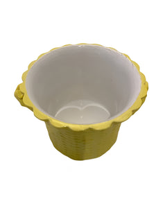 Mottahedeh Yellow Cachepot