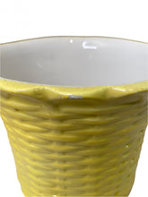 Load image into Gallery viewer, Mottahedeh Yellow Cachepot
