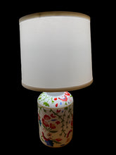 Load image into Gallery viewer, Pair Dana Gibson Summer Chintz Tea Caddy Lamps
