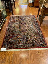 Load image into Gallery viewer, Vintage 4&#39; x 6&quot; Karastan Multicolor Panel Kirman Wool Rug
