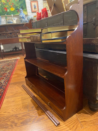Vintage Bartley Collection Cherry Chippendale Wall Shelf