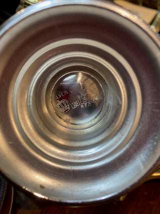 Silver over Copper Webster Wilcox Punch Bowl Set