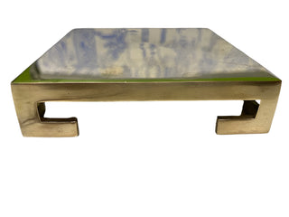 Vintage 4"x4" Brass Chinoiserie Riser