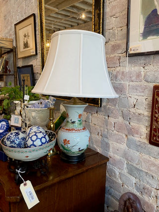 Vintage Duck and Dragon Chinoiserie Lamp
