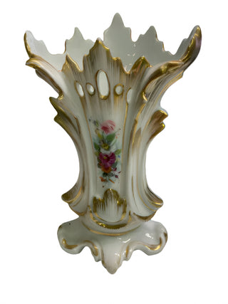 Antique Floral French Spill Vase.