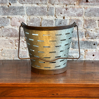 Small Metal Olive Bucket