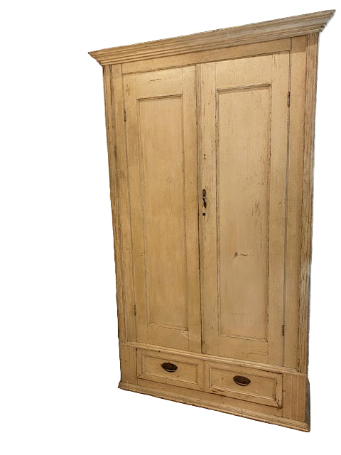 Antique Rustic Painted Wardrobe