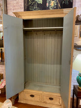 Load image into Gallery viewer, Antique Rustic Painted Wardrobe
