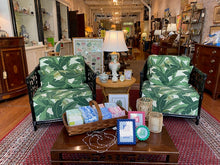 Load image into Gallery viewer, Vintage Pair Black Rattan Chairs
