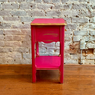 Capri Pink Annie Sloan Painted Side Table