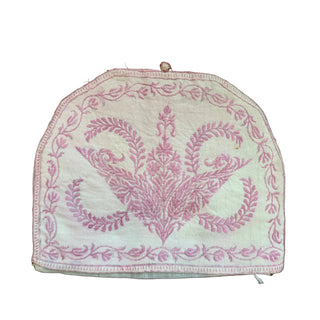 Antique Pink Embroidery Tea Cozy