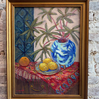 Original Diana Kelly Fruit And Floral Still Life