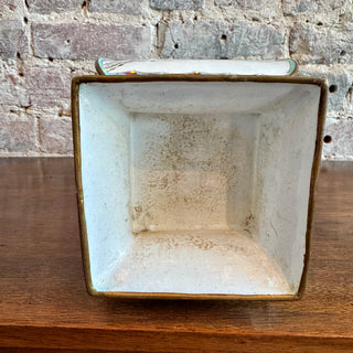 Chinese Canton Enamel Slab Vase.