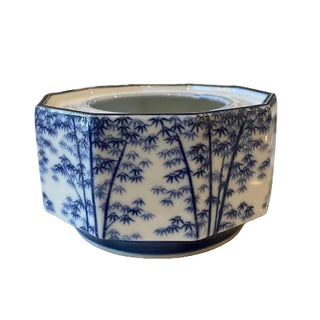 Vintage Japanese Blue & White Hexagon Ash Tray/Vase