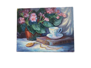 Tea and Time Piece Still Life