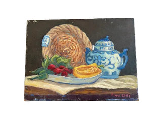 Blue and White Tea Pot Still Life