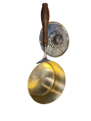 Silver Over Copper Lidded Sauce Pot