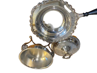 Vintage Oneida Webster Wilcox Silverplate Chaffing Dish