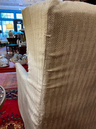 Pair Robin Bruce Swivel/Rocking Chairs With Slipcovers