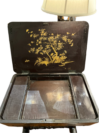 Victorian Chinoiserie Style Sewing Table
