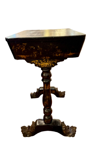 Victorian Chinoiserie Style Sewing Table