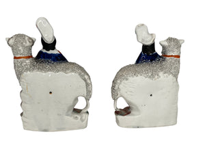 Pair of Staffordshire figurines