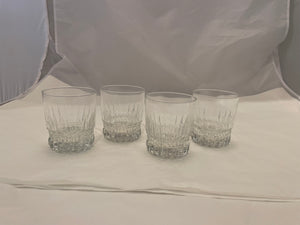 Set of Four Vintage Whiskey Glasses