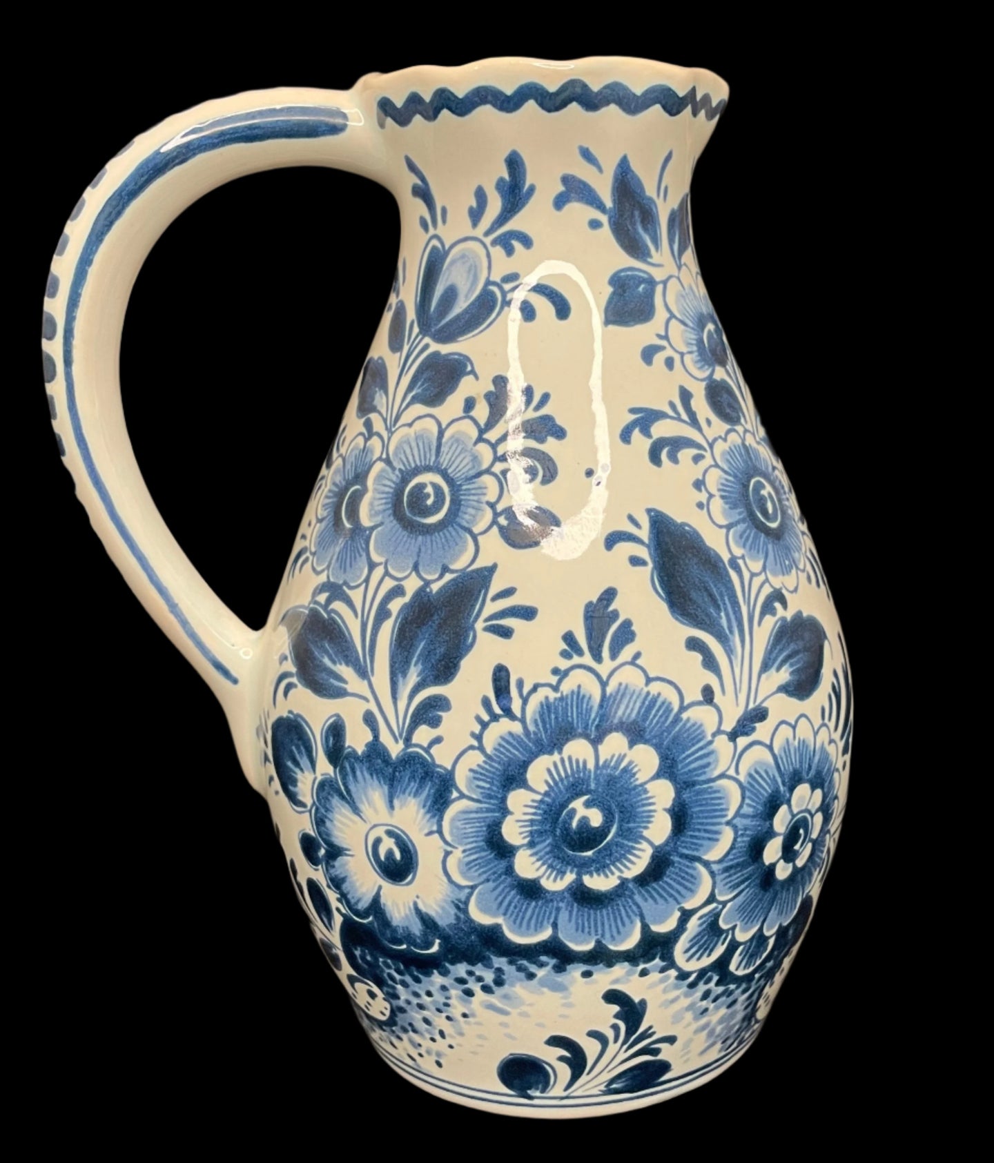 Blue and White Delft Pitcher