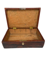 Load image into Gallery viewer, Vintage Pine Document Box with Brass Hardware
