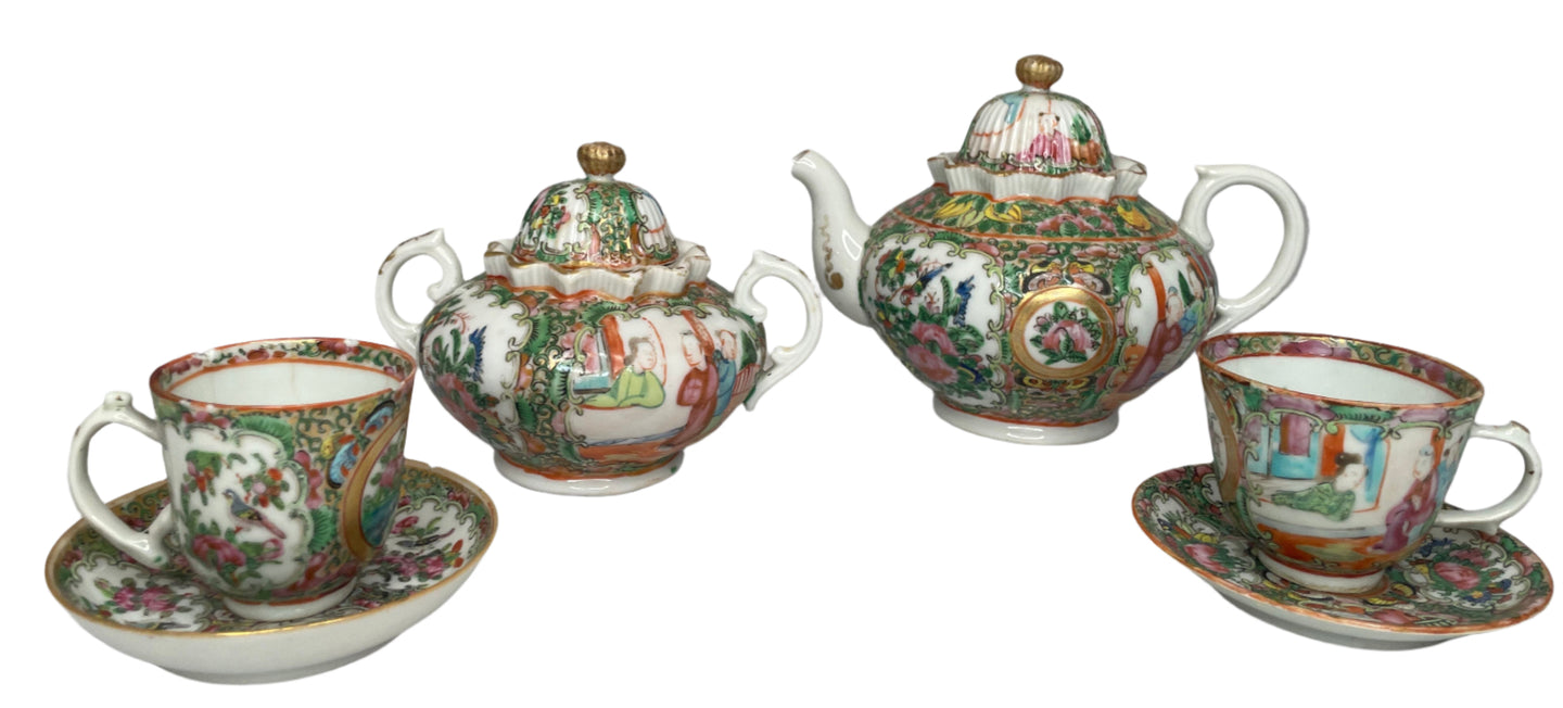 Rose Medallion Tea Set