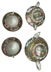 Rose Medallion Tea Set