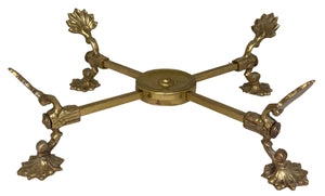 Small Brass Expandable Trivet Bowl Stand