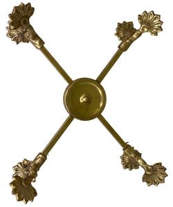 Small Brass Expandable Trivet Bowl Stand