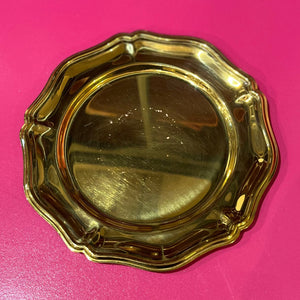Vintage Baldwin Brass Scalloped Plate