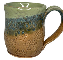 Load image into Gallery viewer, Hand Crafted Pottery Paw Print Mug
