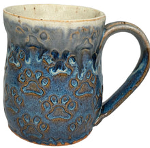 Load image into Gallery viewer, Hand Crafted Pottery Paw Print Mug
